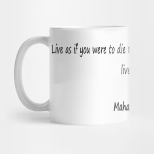 Best quotes of Gandhi - change the world Mug